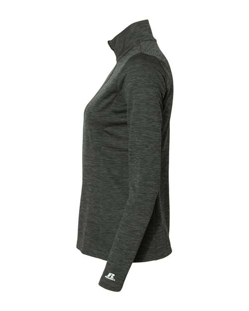 Women's Striated Quarter-Zip Pullover | USA Decoration