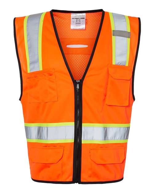 6 Pocket Contrast Class 2 Vest | USA Decoration