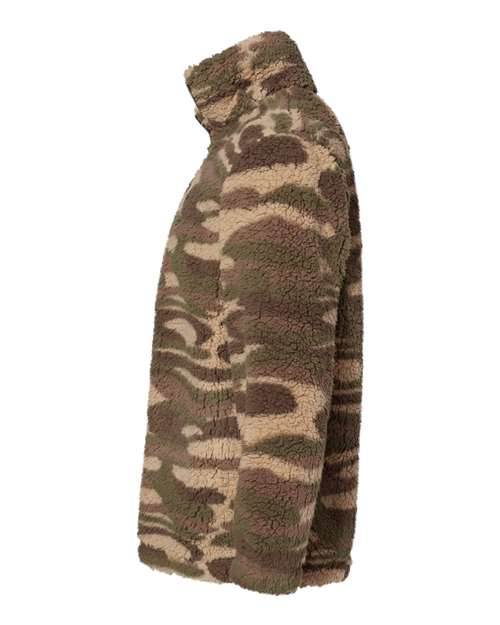 Sherpa Fleece Quarter-Zip Pullover | USA Decoration