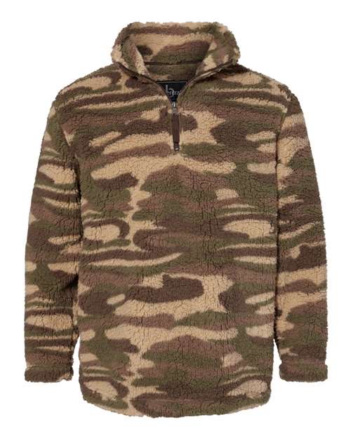 Sherpa Fleece Quarter-Zip Pullover | USA Decoration