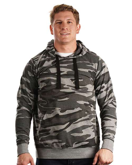 Enzyme-Washed French Terry Hooded Sweatshirt | USA Decoration