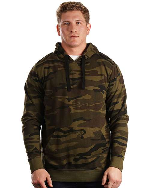 Enzyme-Washed French Terry Hooded Sweatshirt | USA Decoration
