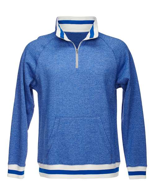 Peppered Fleece Quarter-Zip Sweatshirt | USA Decoration