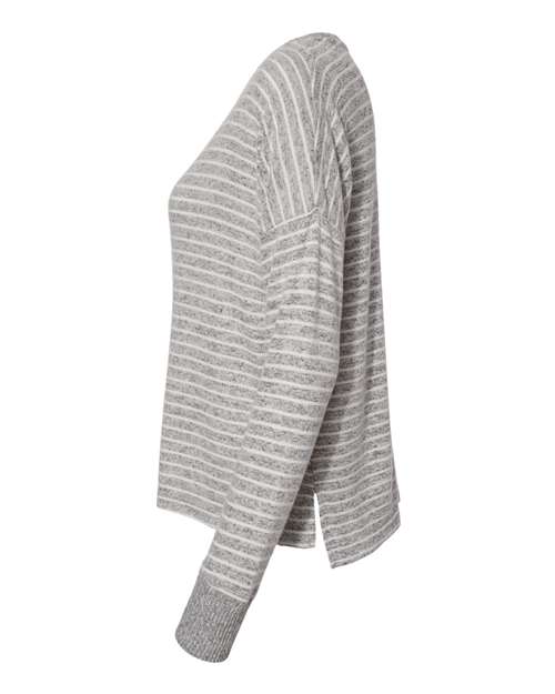 Women's Cuddle Fleece Boxy Crewneck Pullover | USA Decoration
