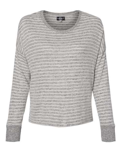 Women's Cuddle Fleece Boxy Crewneck Pullover | USA Decoration