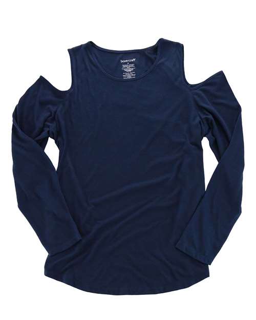 Women's Cold Shoulder Long Sleeve T-Shirt | USA Decoration