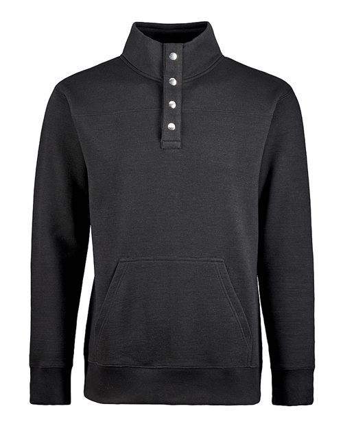 Ripple Fleece Snap Sweatshirt | USA Decoration