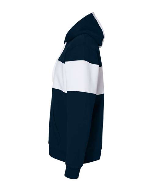 Varsity Fleece Colorblocked Hooded Sweatshirt | USA Decoration