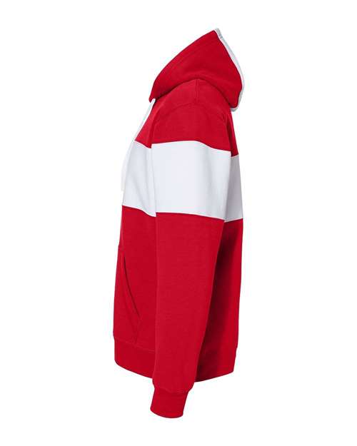 Varsity Fleece Colorblocked Hooded Sweatshirt | USA Decoration