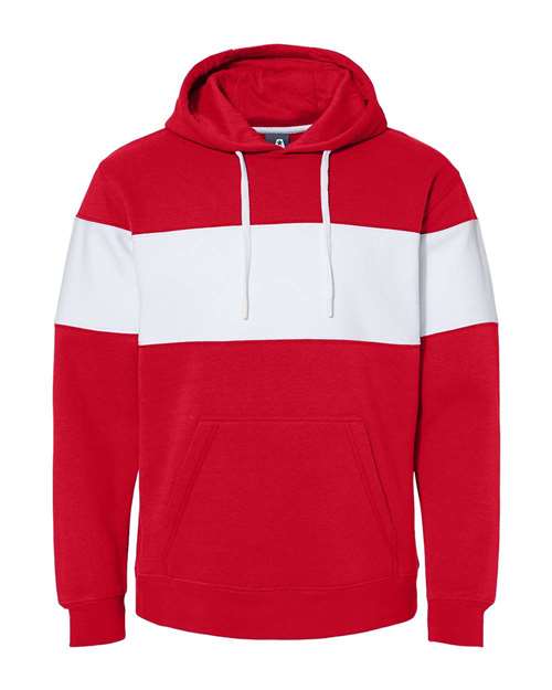 Varsity Fleece Colorblocked Hooded Sweatshirt | USA Decoration