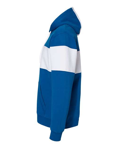 Varsity Fleece Colorblocked Hooded Sweatshirt | USA Decoration