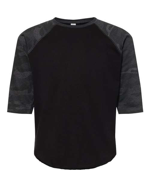 Youth Baseball Fine Jersey Three-Quarter Sleeve Tee | USA Decoration