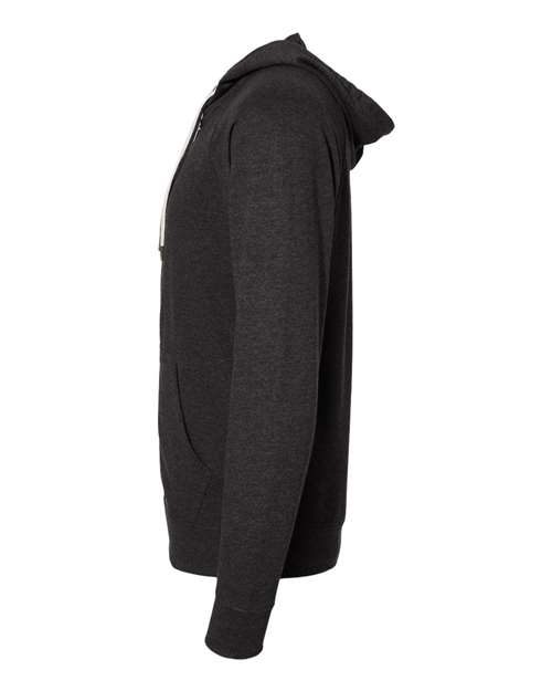 Icon Lightweight Loopback Terry Full-Zip Hooded Sweatshirt | USA Decoration