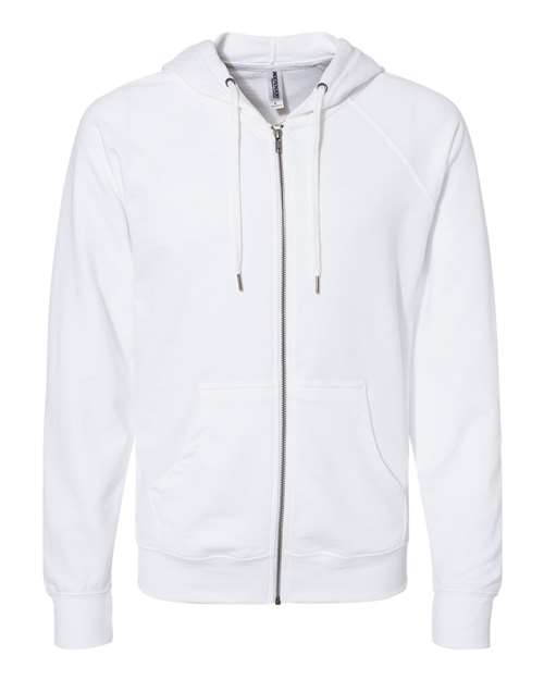 Icon Lightweight Loopback Terry Full-Zip Hooded Sweatshirt | USA Decoration