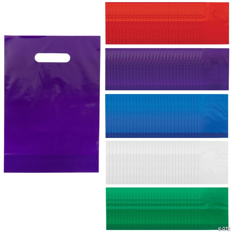 8 1/2" x 12" Bulk 150 Pc. Colorful Goody Bag Assortment