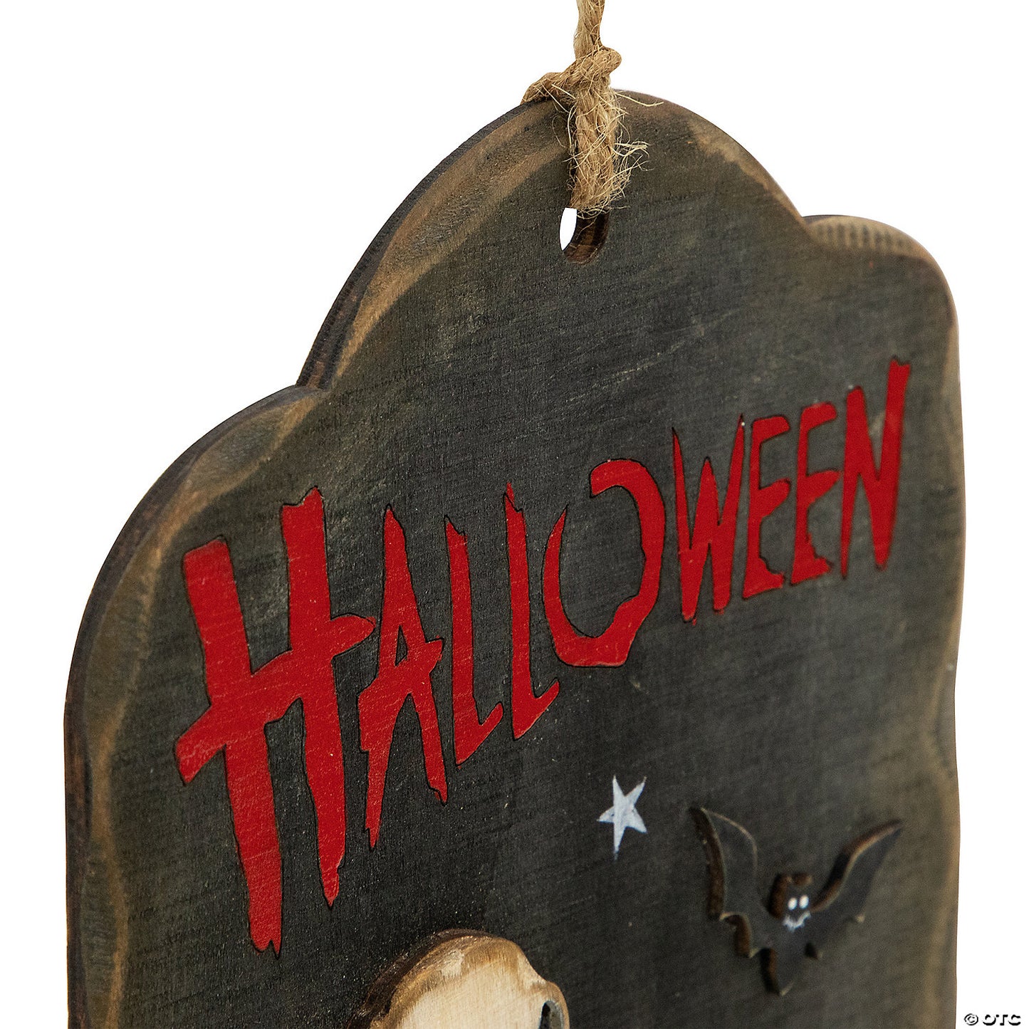 9.75" Skeleton and Jack-O-Lantern Halloween Wall Sign | USA Decoration®