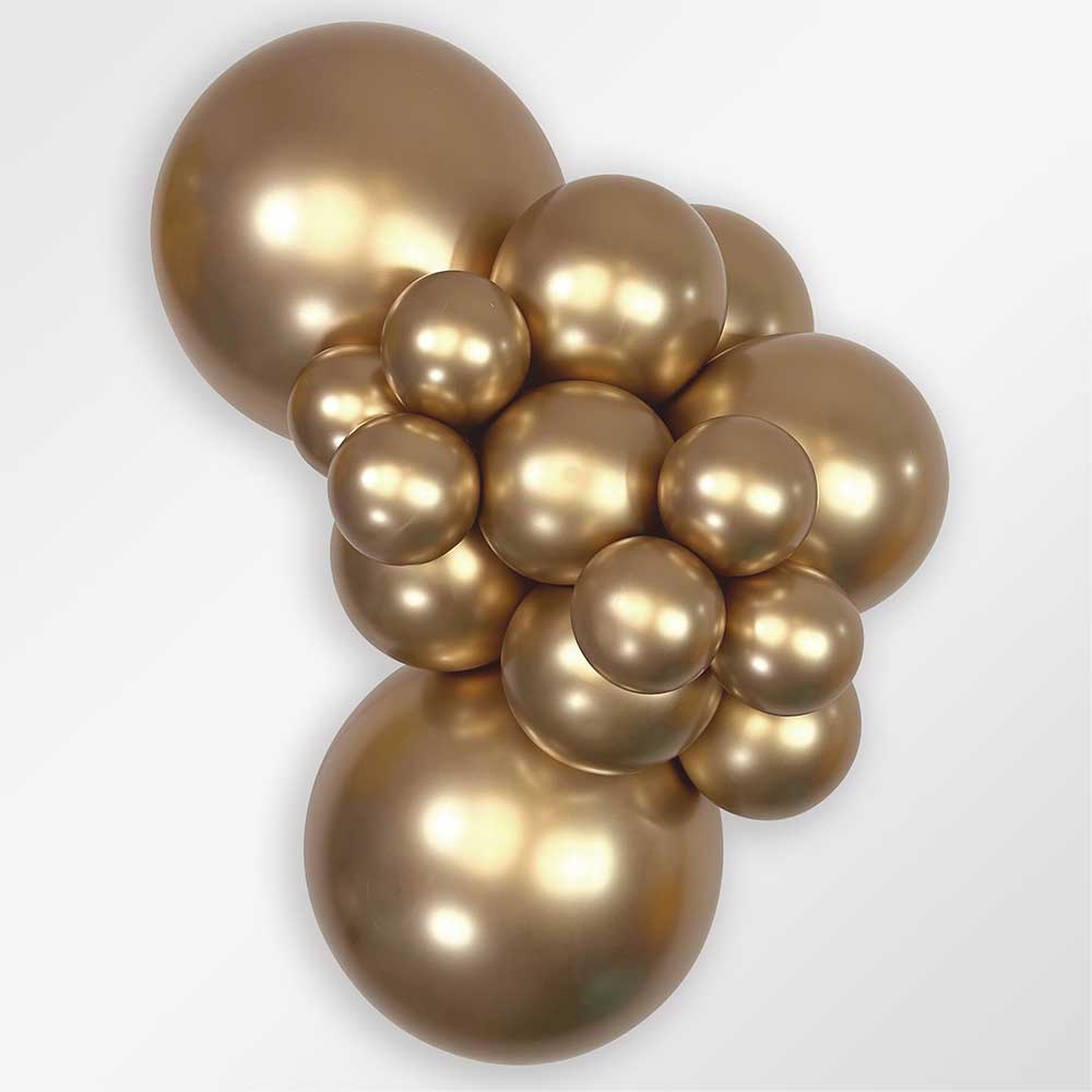 Latex Balloons 9 Inch Sempertex Reflex Gold