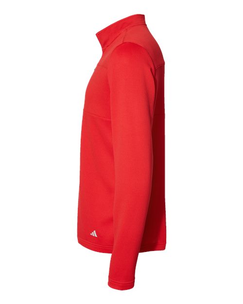 3-Stripes Double Knit Quarter-Zip Pullover | USA Decoration