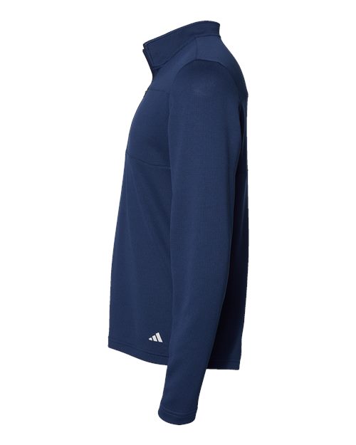 3-Stripes Double Knit Quarter-Zip Pullover | USA Decoration