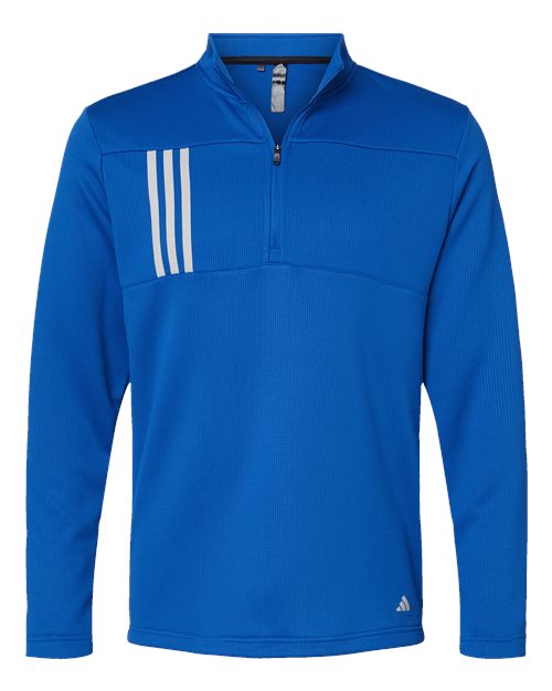 3-Stripes Double Knit Quarter-Zip Pullover | USA Decoration