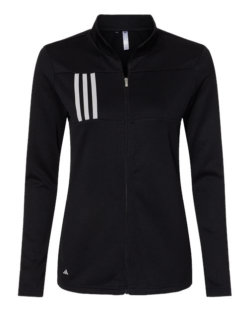 Women's 3-Stripes Double Knit Full-Zip | USA Decoration