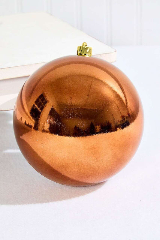 5.5” Espresso Shatterproof Ornament for Holiday Decor