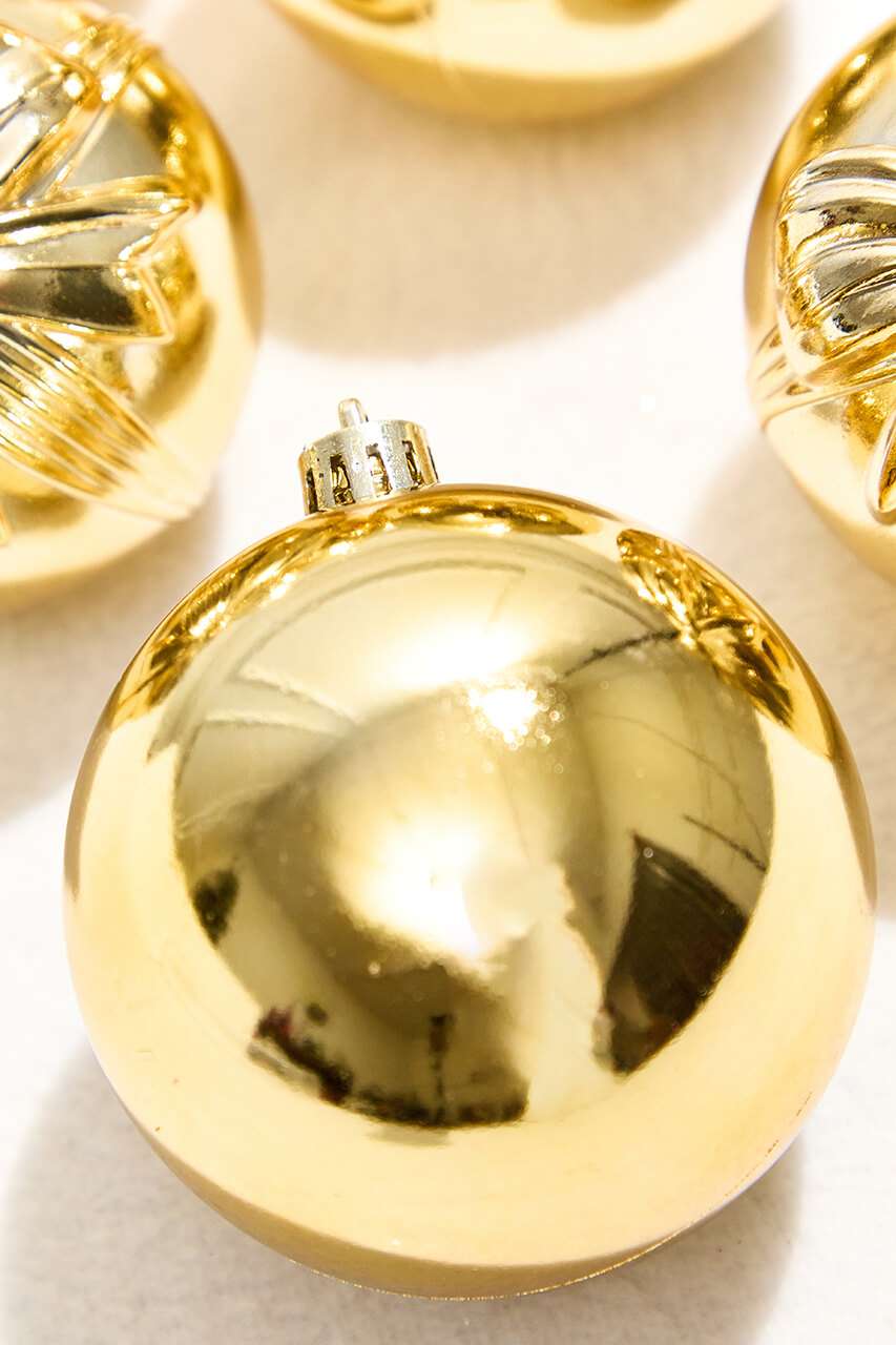 3" Assorted Tube - Shiny Gold