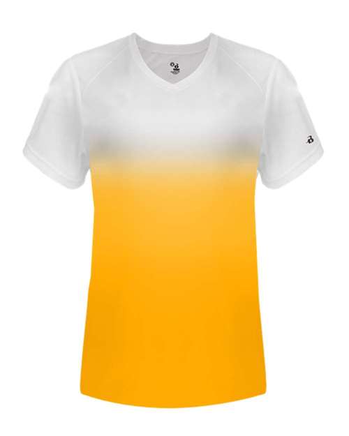 Women's V-Neck Ombre T-Shirt | USA Decoration