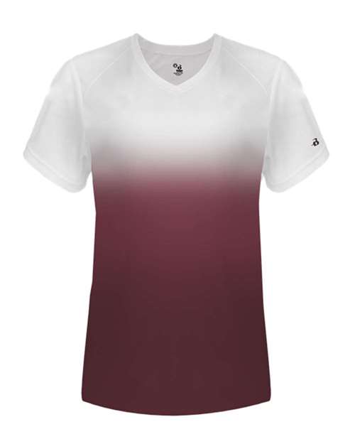 Women's V-Neck Ombre T-Shirt | USA Decoration