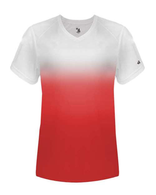 Women's V-Neck Ombre T-Shirt | USA Decoration