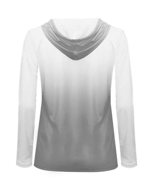 Women's Ombre Long Sleeve Hooded T-Shirt | USA Decoration