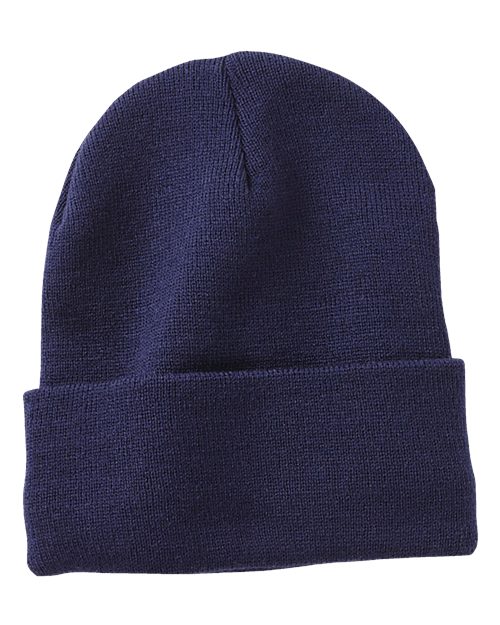 12" Fleece Lined Cuffed Beanie | USA Decoration