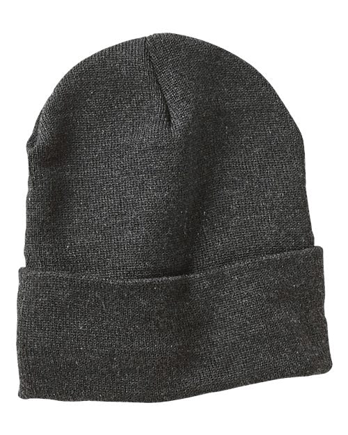 12" Jersey Lined Cuffed Beanie | USA Decoration