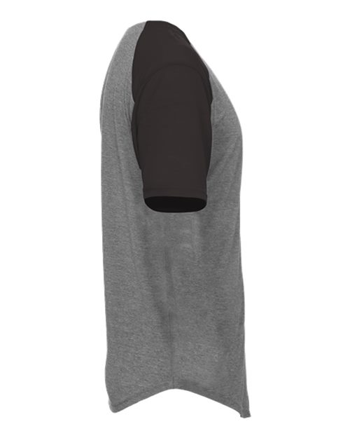 Triblend Full Button T-Shirt | USA Decoration