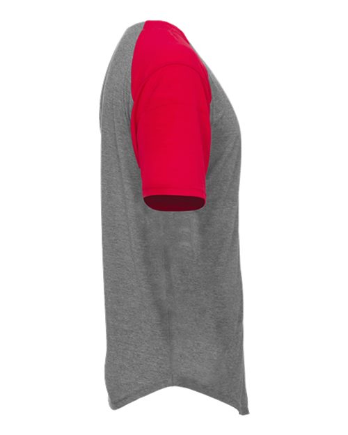 Triblend Full Button T-Shirt | USA Decoration