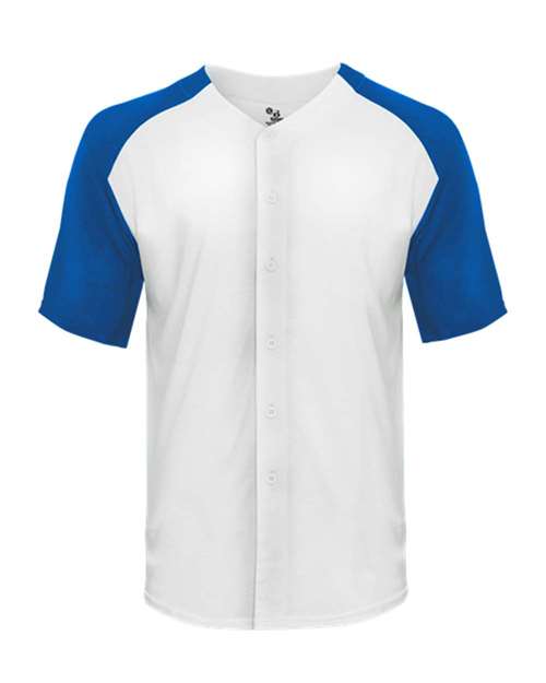 Triblend Full Button T-Shirt | USA Decoration