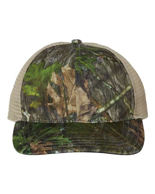Garment Washed Printed Trucker Cap | USA Decoration
