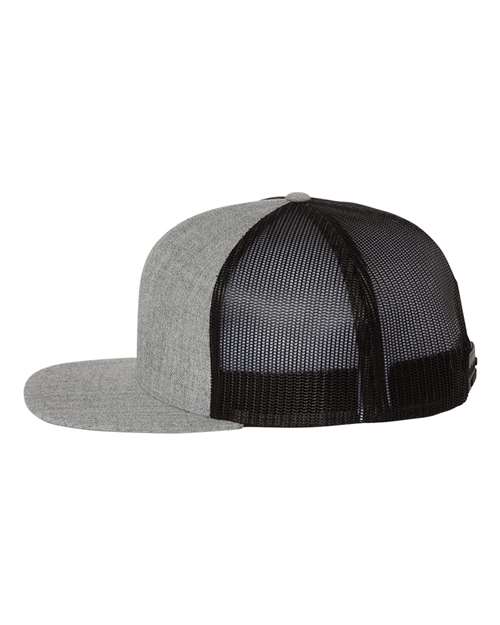 Wool Blend Flat Bill Trucker Cap | USA Decoration