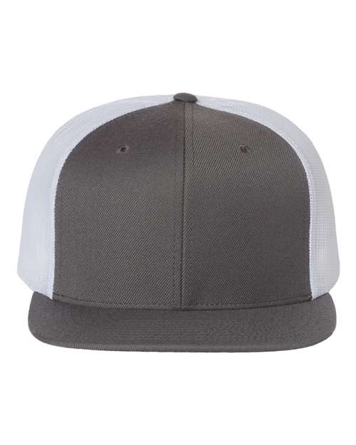 Wool Blend Flat Bill Trucker Cap | USA Decoration