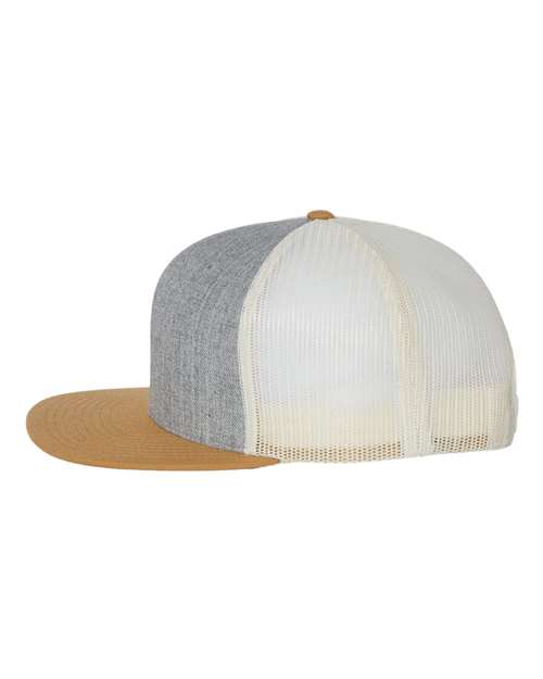 Wool Blend Flat Bill Trucker Cap | USA Decoration