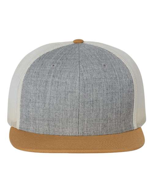 Wool Blend Flat Bill Trucker Cap | USA Decoration