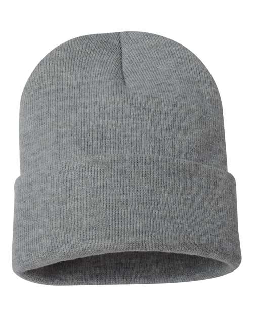 12" Solid Cuffed Beanie | USA Decoration