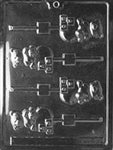 Bear on Blocks Lolly Chocolate Mold - LPB029