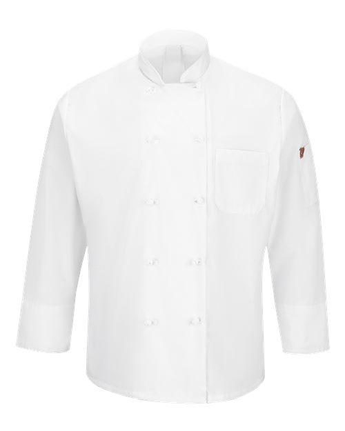Mimix™ Ten Knot Button Chef Coat with OilBlok | USA Decoration
