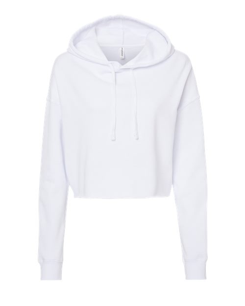 Women’s Lightweight Crop Hooded Sweatshirt | USA Decoration