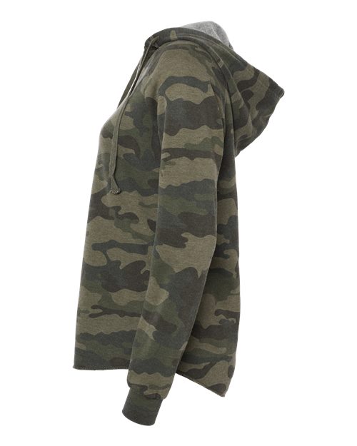Women’s Lightweight California Wave Wash Hooded Sweatshirt | USA Decoration
