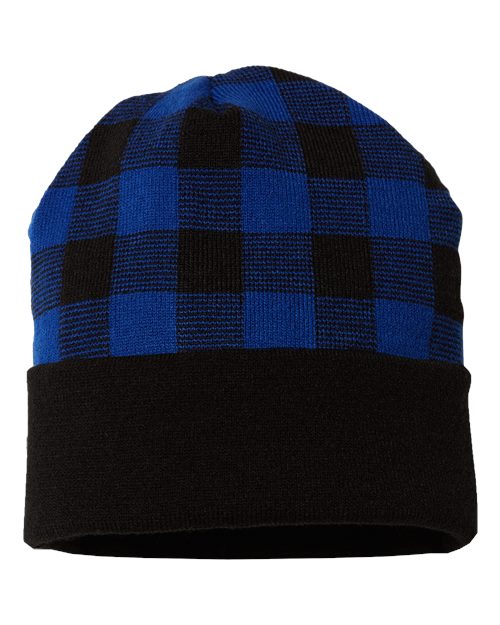 USA-Made Plaid Beanie | USA Decoration