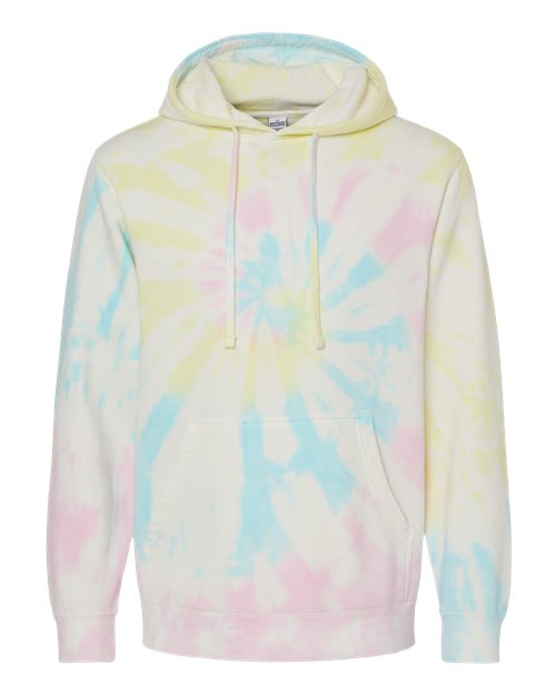 Midweight Tie-Dyed Hooded Sweatshirt | USA Decoration
