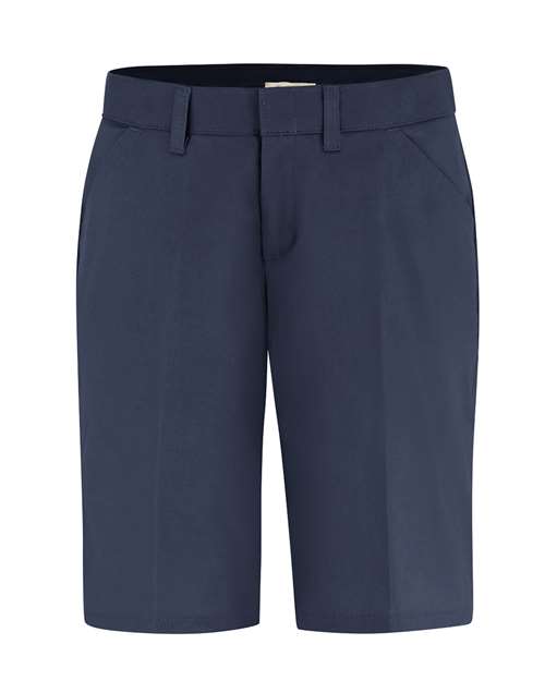 Women's Flat Front Shorts - Plus | USA Decoration