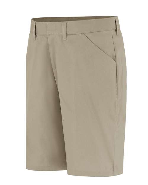 Women's Flat Front Shorts - Plus | USA Decoration